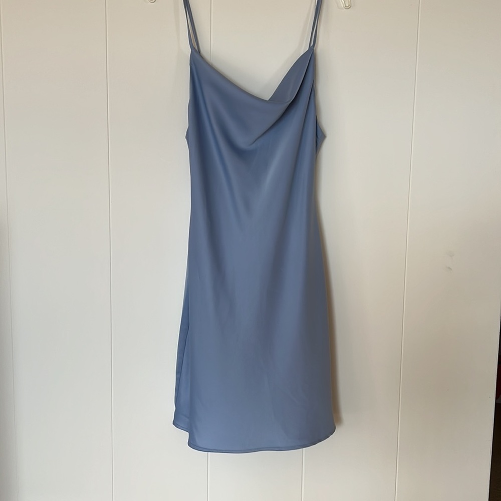 UO Satin Cowl Neck Dress